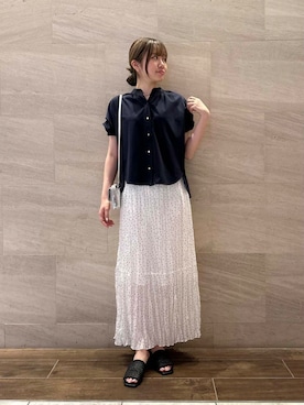 「URBAN RESEARCH ROSSO WOMEN（アーバンリサーチ　ロッソ）のアイテム（スカート）」を使った、hikaruさん（レディース・168cm）の夏コーディネート