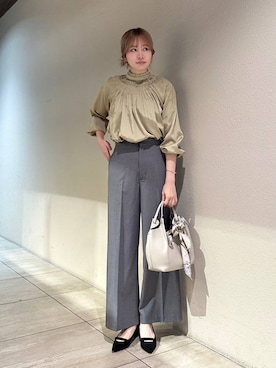 「GIANNI CHIARINI（ジャンニ キアリーニ）のアイテム（ハンドバッグ）」を使った、hikaruさん（レディース・168cm）の秋コーディネート