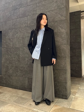 「URBAN RESEARCH ROSSO WOMEN（アーバンリサーチ　ロッソ）のウォッシャブルイージータックパンツ（その他パンツ）」を使った、hikaruさん（レディース・168cm）の秋コーディネート