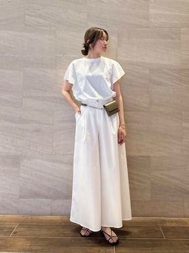 「お出掛けコーデ」｜hikaruさん（レディース・168cm）の夏コーディネート
