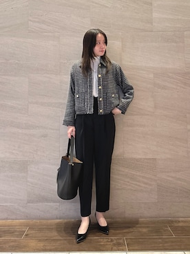 「イチ推しジャケットスタイル」｜「アイテム（その他アウター）」を使った、hikaruさん（レディース・168cm）の秋コーディネート