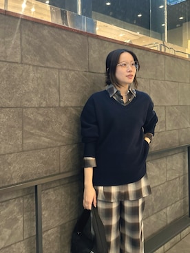 「カシミヤ」｜hikaruさん（レディース・168cm）の秋コーディネート