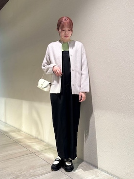 「骨格ウェーブ」｜「アイテム（オールインワン・サロペット）」を使った、hikaruさん（レディース・168cm）の秋コーディネート