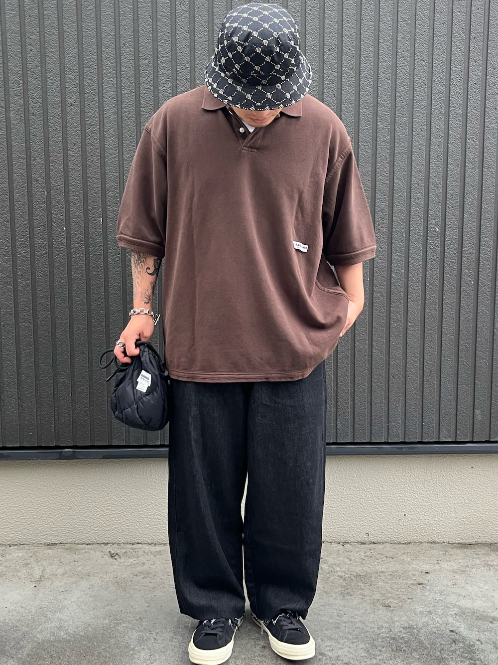美品】Cahlumn Magazine Pocket オンブレ シャツ L-送関込み 【CAHLUMN