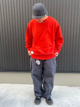 「アイテム（チノパンツ）」を使った、suna24さん（メンズ・170cm）の冬コーディネート