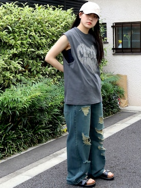 「STARTING OVER」｜sizさん（レディース・163cm）の夏コーディネート