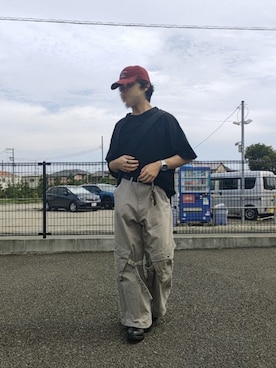 「CASPER JOHN（キャスパージョン）のアイテム（その他パンツ）」を使った、ミアさん（メンズ・167cm）の夏コーディネート