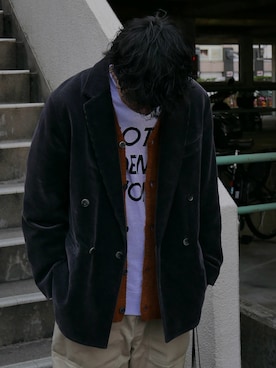 「アイテム（テーラードジャケット）」を使った、kokoro234さん（メンズ・172cm・10代）の冬コーディネート