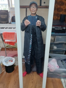 「Y's（ワイズ）のアイテム（トップス）」を使った、やぶやぶさん（メンズ・170cm）の冬コーディネート