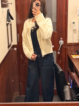 「アイテム（オールインワン・サロペット）」を使った、yuria9711さん（レディース・164cm）の冬コーディネート