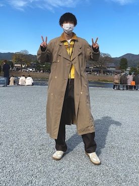「WALES BONNER（ウェールズ ボナー）のアイテム」を使った、hashikoさん（メンズ・171cm）の冬コーディネート