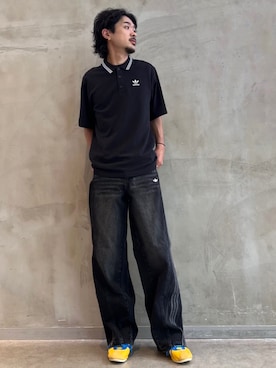 「アイテム（ポロシャツ）」を使った、oiさん（メンズ・176cm）の秋コーディネート