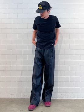 「adidas（アディダス）のハンドボール スペツィアル ローファー / HANDBALL SPEZIAL LOAFER / アディダスオリジナルス adidas Originals ローファースニーカー（スニーカー、レッド系）」を使った、oiさん（メンズ・176cm）の夏コーディネート