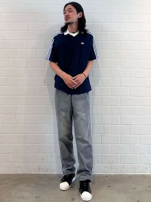 adidas（アディダス） ジーンズ adidasアディカラー ルーズ トラック