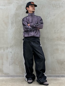 「アイテム（ジャージ）」を使った、oiさん（メンズ・176cm）の夏コーディネート