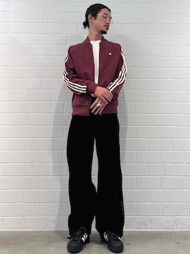 「アイテム（ジャージ）」を使った、oiさん（メンズ・176cm）の秋コーディネート