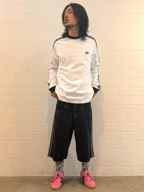 スリーストライプス ロングスリーブ Tシャツ / ロンT / アディダス