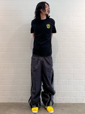 「adidas（アディダス）のイタリア60s / ITALIA 60s（シューズ、イエロー系）」を使った、oiさん（メンズ・176cm）の春コーディネート