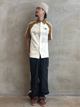 「アディダスオリジナルス」｜「アイテム（シャツ/ブラウス）」を使った、oiさん（メンズ・176cm）の夏コーディネート