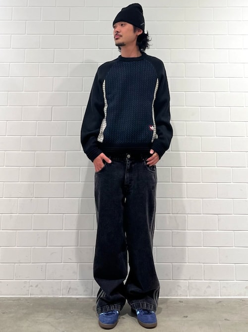 セール】アディカラーデニム スリーストライプス トラックパンツ