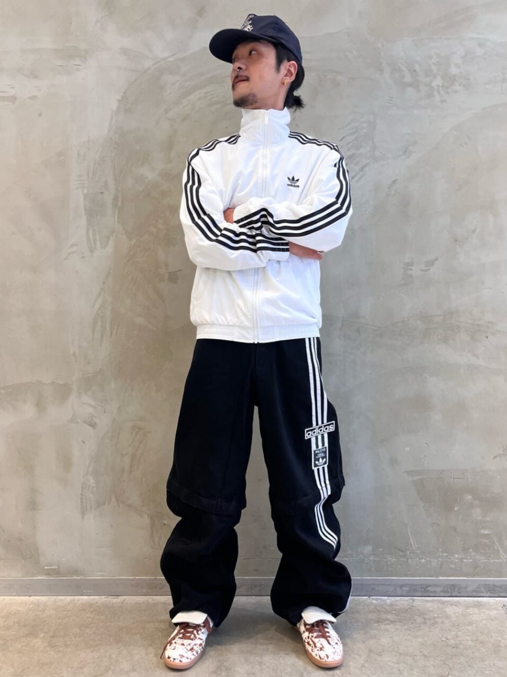 Adidas アディブレイク 2-IN-1 デニムパンツ オフホワイト27サイズ