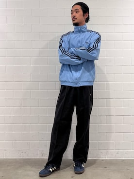 「adidas originals」｜「アイテム（ナイロンジャケット）」を使った、oiさん（メンズ・176cm）の秋コーディネート