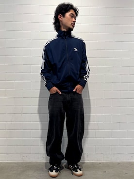 「アイテム（ジャージ）」を使った、oiさん（メンズ・176cm）の秋コーディネート