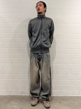 「adidas（アディダス）のAdilenium シーズン 5 デニム ジーンズ / アディダスオリジナルス adidas Originals（デニムパンツ、ブラウン系）」を使った、oiさん（メンズ・176cm）の春コーディネート