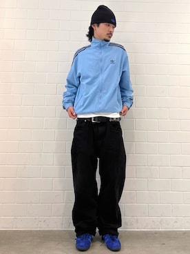 「アイテム（ナイロンジャケット）」を使った、oiさん（メンズ・176cm）の秋コーディネート