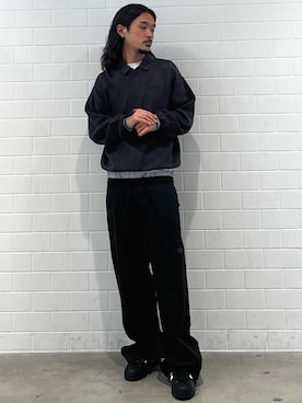 「adidas(アディダス)のアイテム(スウェットパンツ)」を使った、oiさん(メンズ・176cm)の秋コーディネート