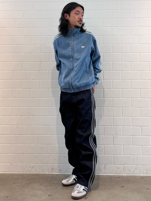 adidas（アディダス） ジーンズ adidasアディカラー ルーズ トラック