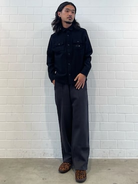「フランネルシャツ」｜oiさん（メンズ・176cm）の秋コーディネート
