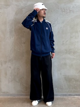 「アイテム（ジャージ）」を使った、oiさん（メンズ・176cm）の夏コーディネート