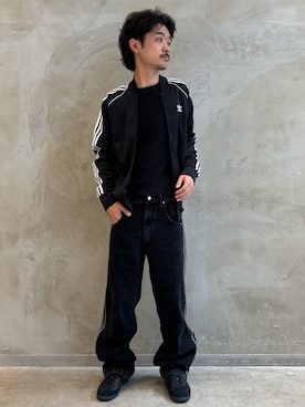 「アイテム（ジャージ）」を使った、oiさん（メンズ・176cm）の夏コーディネート