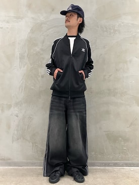 「アイテム（ジャージ）」を使った、oiさん（メンズ・176cm）の夏コーディネート