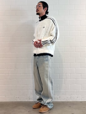 「アイテム（ジャージ）」を使った、oiさん（メンズ・176cm）の秋コーディネート