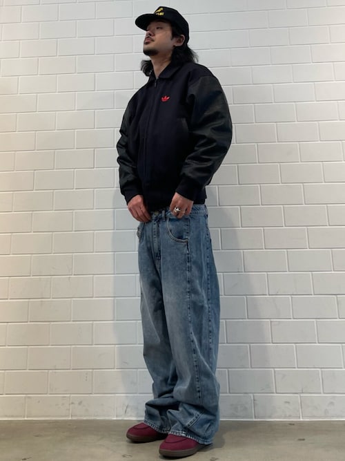 【別注】＜adidas Originals＞レトロ ブルゾン　ブラック　XL adidas（アディダス） ブルゾン アウター ボンバージャケット