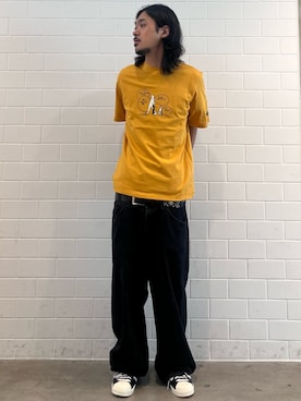 「adidas（アディダス）のスーパースター ビンテージ / Superstar Vintage（シューズ、ブラック系）」を使った、oiさん（メンズ・176cm）の春コーディネート