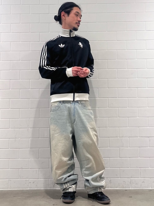 Adilenium シーズン 3 バナナフィット ウォッシュドデニムパンツ