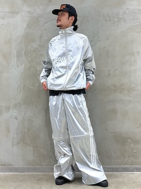 「アイテム（ジャージ）」を使った、oiさん（メンズ・176cm）の夏コーディネート
