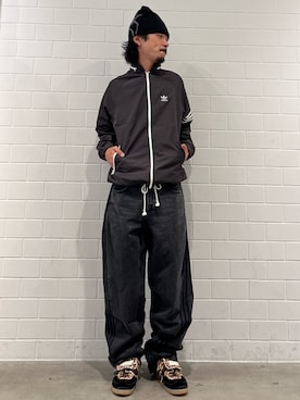 「adidas（アディダス）のADS200 3 ウインドブレーカー  / アディダスオリジナルス adidas Originals（ナイロンジャケット）」を使った、oiさん（メンズ・176cm）の秋コーディネート