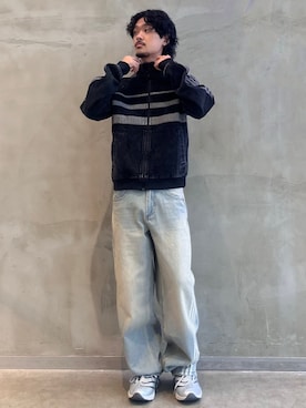 「adidas originals」｜「アイテム（ブルゾン）」を使った、oiさん（メンズ・176cm）の秋コーディネート