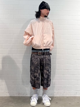 「adidas（アディダス）のスーパースター II / SUPERSTAR II / アディダスオリジナルス adidas Originals（スニーカー、ホワイト系）」を使った、oiさん（メンズ・176cm）の春コーディネート