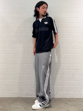 「adidas（アディダス）のスーパースター II / SUPERSTAR II / アディダスオリジナルス adidas Originals（スニーカー、ホワイト系）」を使った、oiさん（メンズ・176cm）の春コーディネート