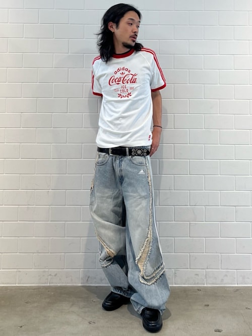 adidas（アディダス） ワイドパンツ ジーンズ TG ワイド DNM PTS