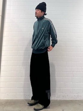 「アイテム（ジャージ）」を使った、oiさん（メンズ・176cm）の秋コーディネート