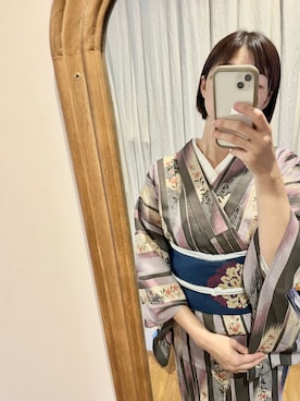 「着物コーデ」｜soratumiさん（レディース・170cm）の夏コーディネート