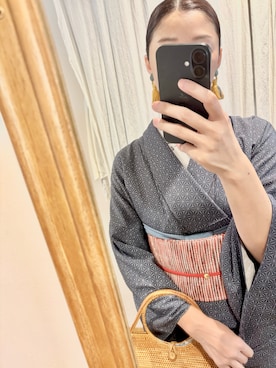 「アイテム（水着/着物・浴衣）」を使った、soratumiさん（レディース・170cm）の秋コーディネート