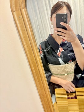 「アイテム（水着/着物・浴衣）」を使った、soratumiさん（レディース・170cm）の秋コーディネート