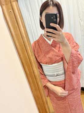 「アイテム（着物）」を使った、soratumiさん（レディース・170cm）の夏コーディネート